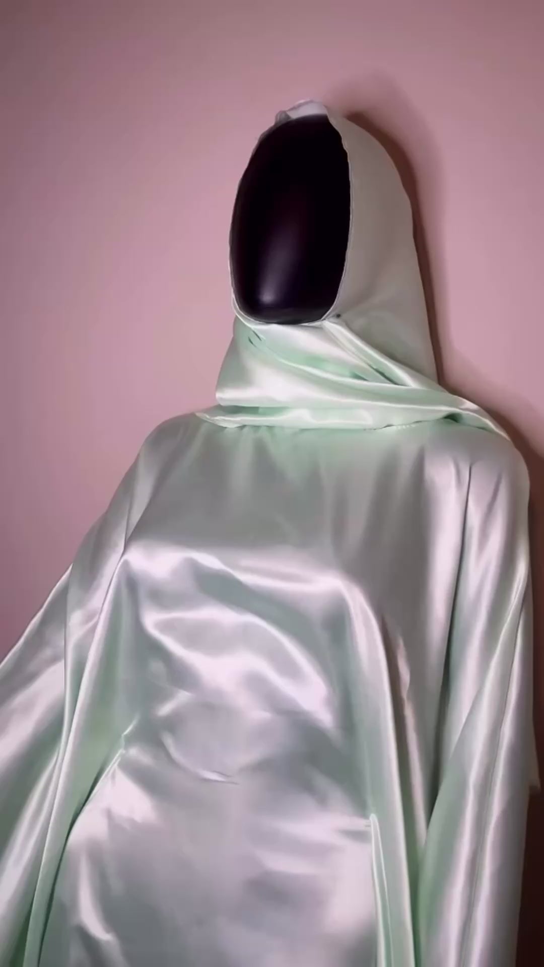 Satin Ruffled Kaftan