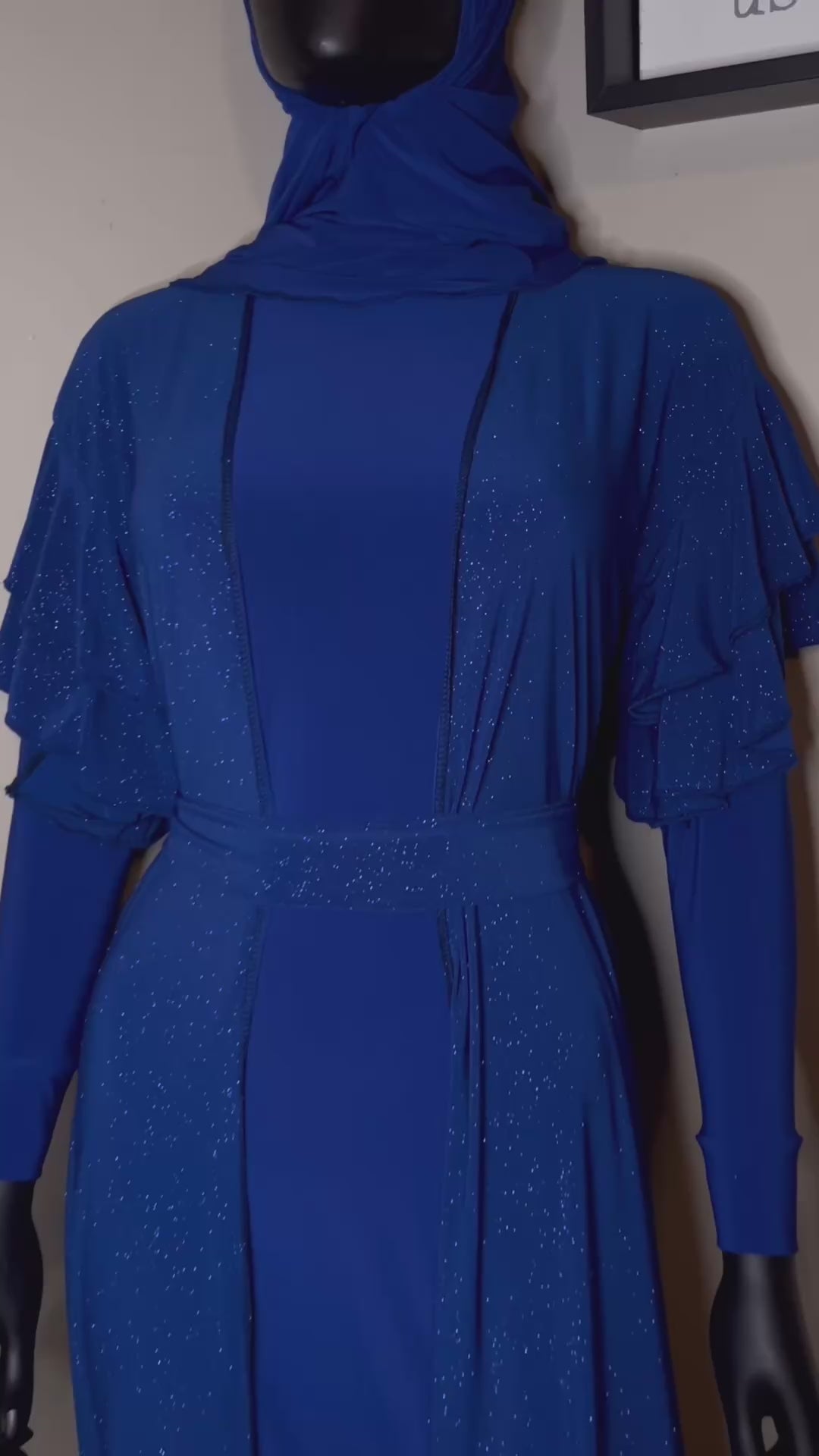 Glitter Flutter Sleeve Duster Set