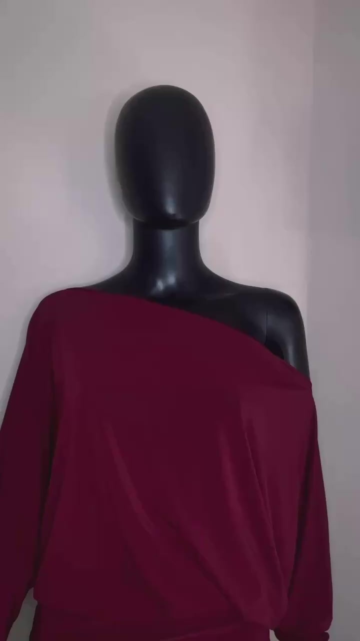 Off The Shoulder Slouch Dress